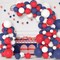 117PCS Navy Blue Red Balloon Garland Arch Kit with Sand White Balloons – Patriotic Birthday, Wedding, Baby Shower, Independence Day, Retirement & Party Decorations